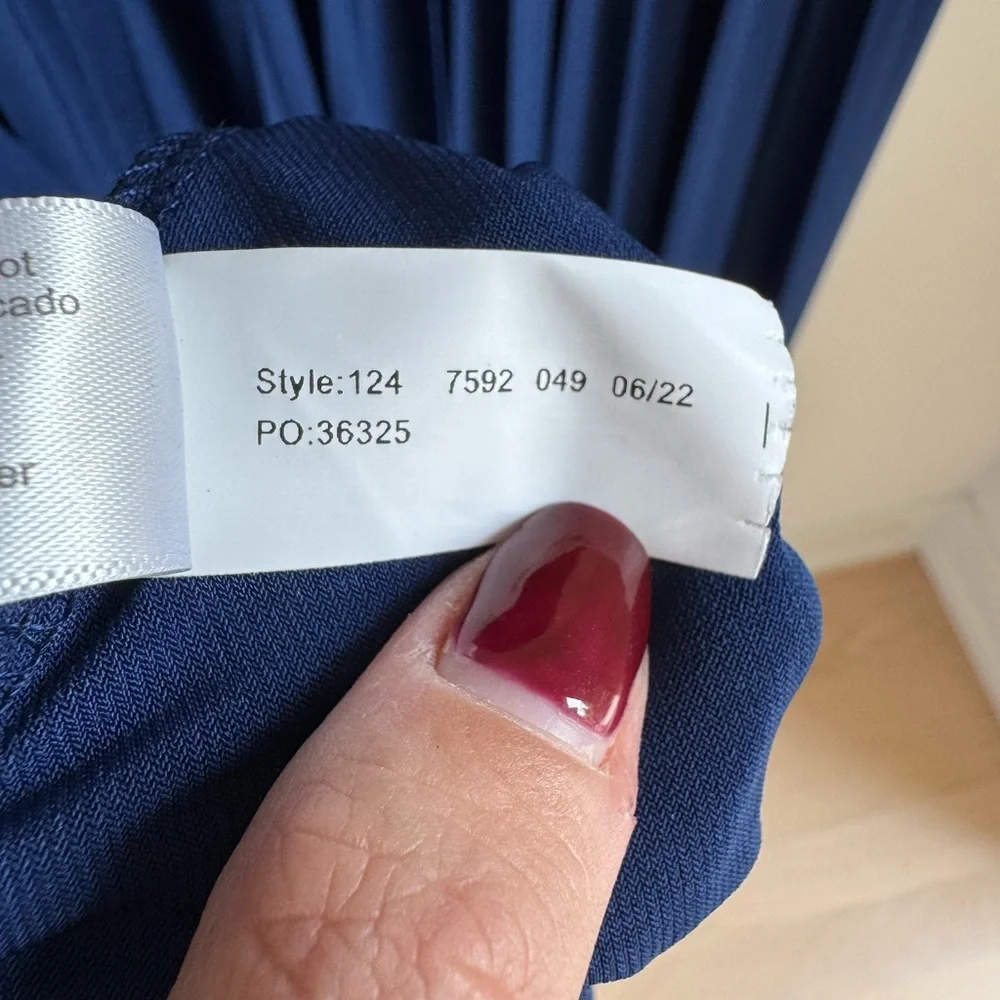 Eloquii‎ Knot Front Pleated Dress Size 16 Blue NEW